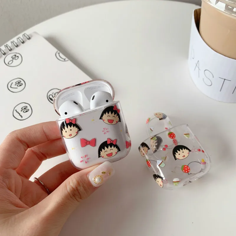 Милый чехол для наушников AirPods 1/2 мультяшный Беспроводные аксессуары Maruko Apple |