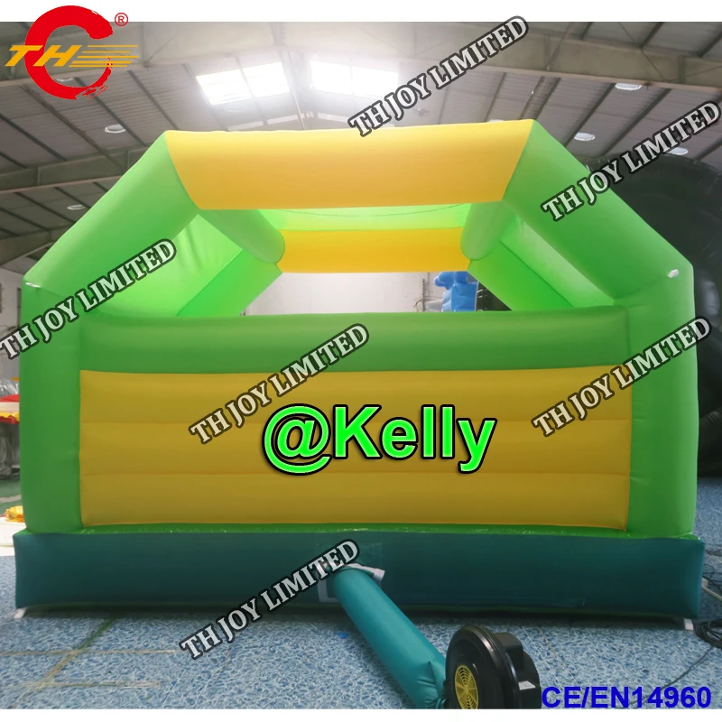 Бесплатная доставка 4x4x3 mH маленький надувной замок батут для детей портативный