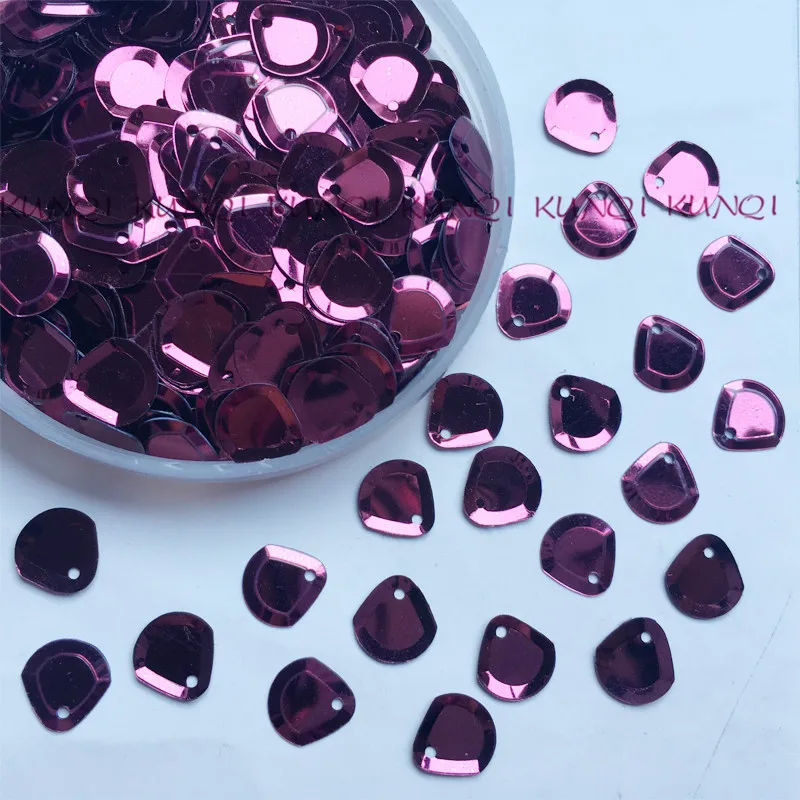 1600pcs/2800pc 9mm Claret Wine Red Fan-Shaped Loose Sequin Paillette Crafts Sewing Women Kids Shoes Cap Diy Garment Accessories | Дом и сад