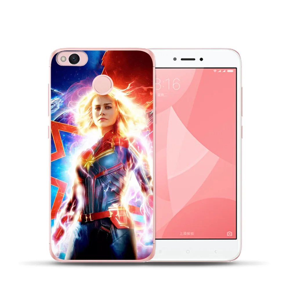 Чехол для телефона Xiaomi Redmi 6 6A 5A 4 4A 4X Mi 8 9 a1 a2 5X Coque Etui Luxury Captain Marvel DC Joker Shazam Deadpool Cat |