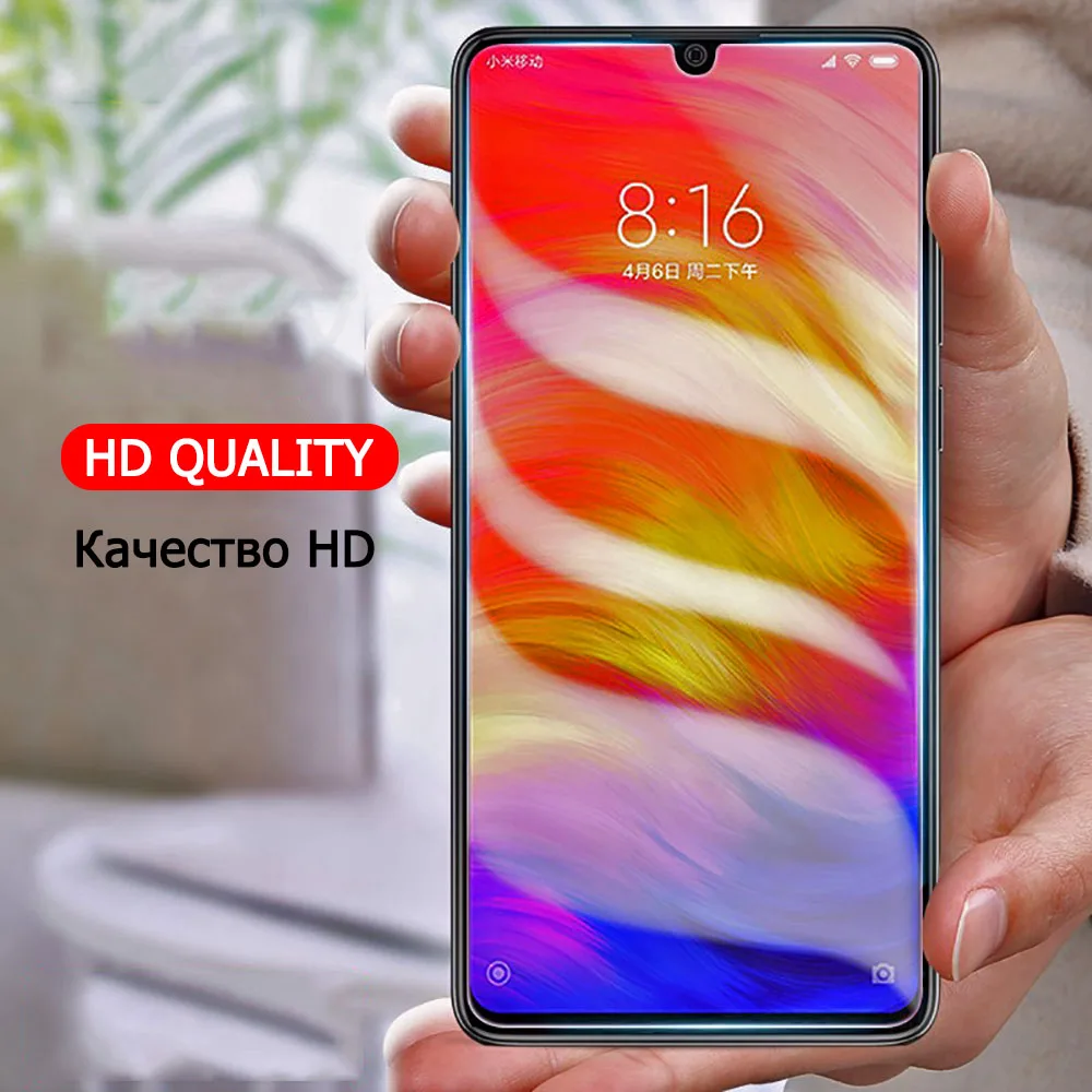 2.5D Закаленное стекло для Xiaomi Redmi 7 Note 6 Pro 5 5A Prime Plus полный Чехол маленького размера