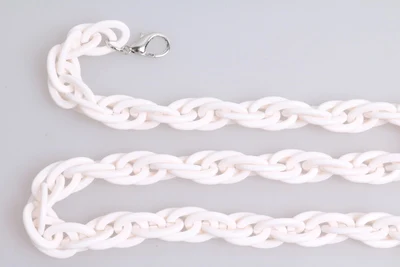 white 60 cm DIY аксессуары для сумок Stap для сумок Obag ручки пластиковая Смола акриловая сумка ремешки-цепи Asas Parra Bolso Fermoin рамка для кошелька - Цвет: white 60 cm
