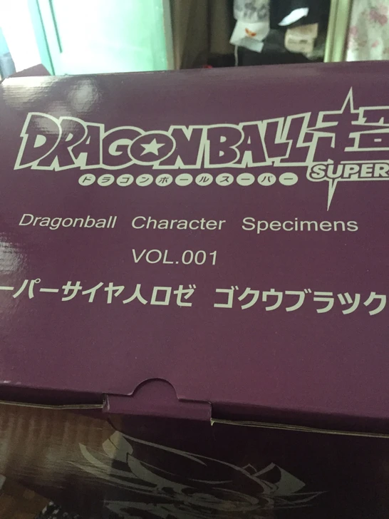 Модель вентиляторов продано Dragon Ball Z 38 см Супер saiyan Роза Гоку черная статуя gk содержит светодиодный светильник фигурка игрушка для коллекции