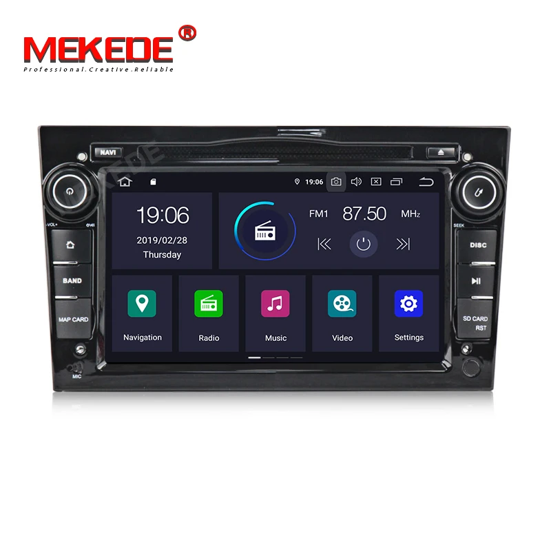 MEKEDE ips DSP 2 Din автомобильный радиоприемник Android 9,0 автомобильный dvd-плеер для Opel Corsa Vectra C D Meriva Vivaro Tigra навигационный GPS радиоприемник 16G карта