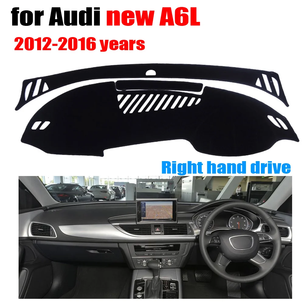 

RKAC Car Dashboard Cover for Audi New A6L 2012-2016 years Right hand drive dashmat pad dash covers auto dashboard accessories