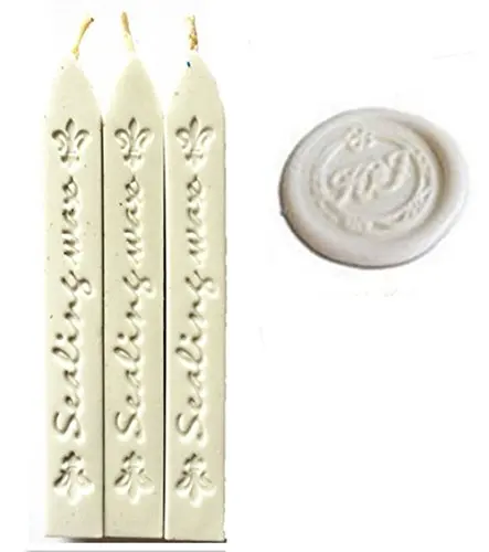 Новые 3 шт белые восковые палочки с фитингами для декоративных свадебных