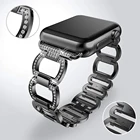 Браслет металлический для Apple Watch band 44 мм42 мм, люксовый браслет из нержавеющей стали для iwatch 7 SE 6 5 4 3 38 41 45 40 мм