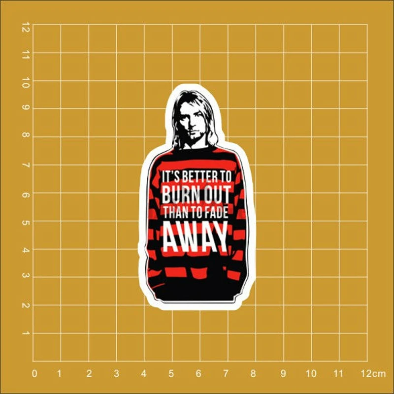 Nirvana Kurt Cobain водонепроницаемый чехол для ноутбука холодильника скейтборда