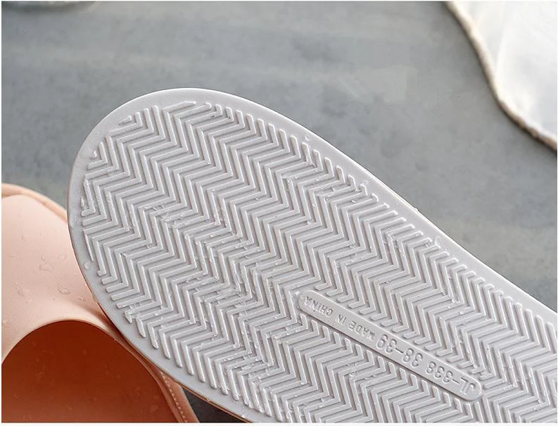 Summer Home Slippers Women Indoor Flat Shoes Solid Color Non-slip Lovers Bathroom Slipper Unisex Floor Slides SH021509