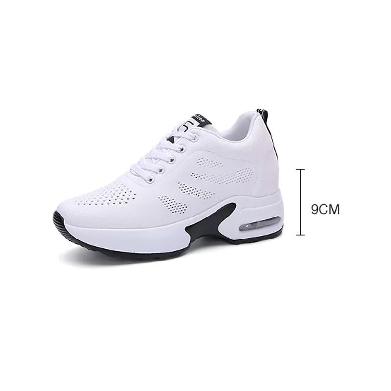 

Breathable Air Mesh Women Sneaker Hide Heel Fashion Platform Sneakers Women's Casual Shoes Zapatillas Mujer XZ136