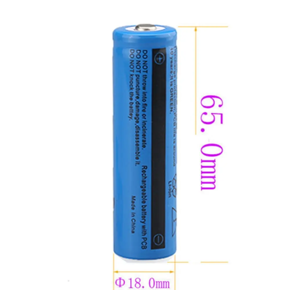 GTF 3 7 V 18650 батарея литиевая 5000 mAh для фонарика литиево-ионная | Электроника