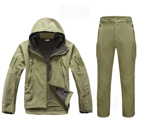 Мужская Военная тактическая куртка + штаны TAD водонепроницаемая ветрозащитная