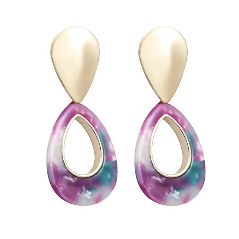 Korean Teardrop Earrings For Women Vintage Acetic Acid Dangle Female Fashion statement Jewelry Gifts Wholesale | Украшения и