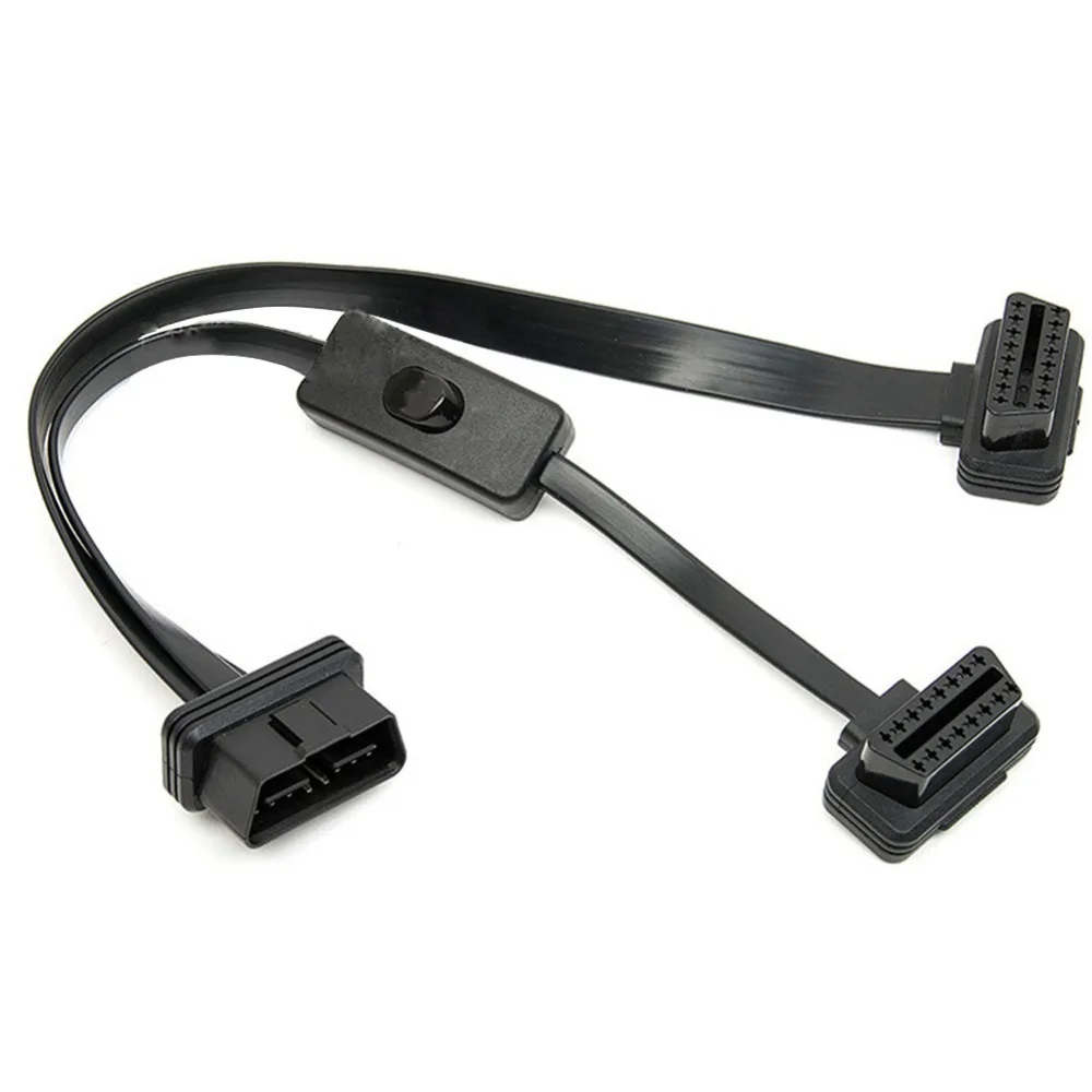 BEESCLOVER 16 Pin папа двойной женский OBD2 1 в 2 сплиттер удлинитель адаптер с