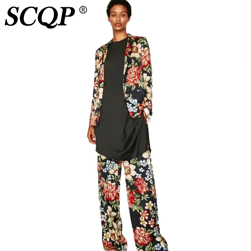 SCQP Bow Lace Up Printed Spring Jacket Women Long Sleeve Ladies Fashion Outerwear Womens Floral Cardigan Vintage 2017 Woman Coat | Женская