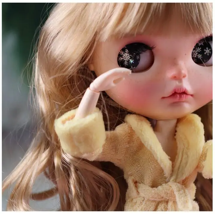 

B275 Blyth Doll clothes gift 1/6 dolls Accessories handmade Yellow towel bathrobe pajamas robe 1pcs