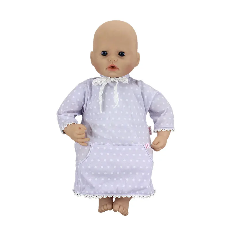 

Printing Dress for Baby 18 Inch Baby Annabell Dolls 45cm Doll Clothes