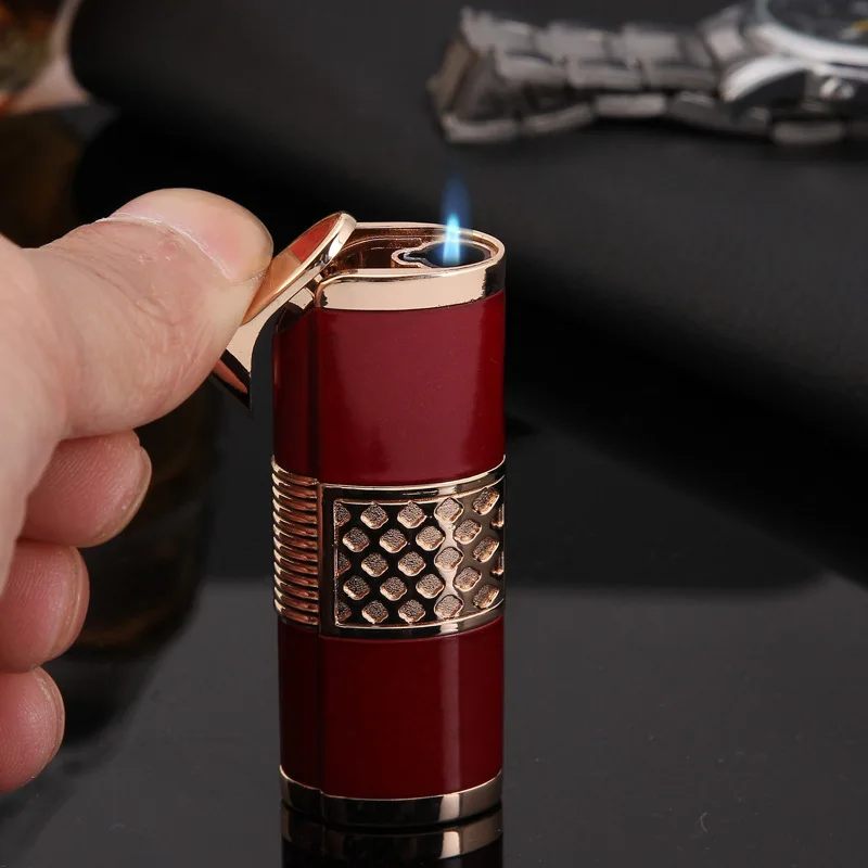 2019 Новая зажигалка для сигар турбо компактная струйная газовая ветрозащитная из