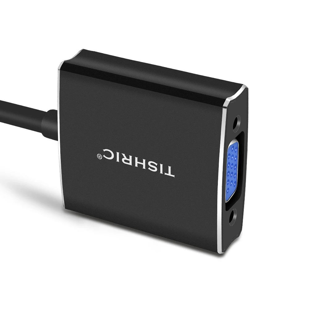 Кабель TISHRIC HDMI VGA с цифровым и аналоговым преобразователем адаптер 1080P для
