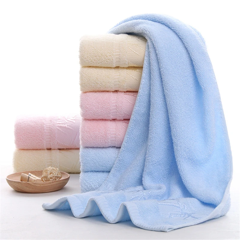 LCTMMYGS 2018 Five-star hotel luxury plain bamboo fiber jacquard towel adult male and female children's beauty club | Дом и сад