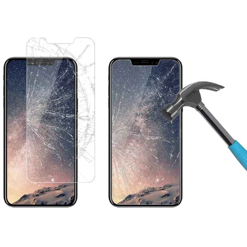 2 шт. защитное закаленное стекло 2.5D для iPhone X ультратонкое Защитное iphone 6 7 8 plus|glass