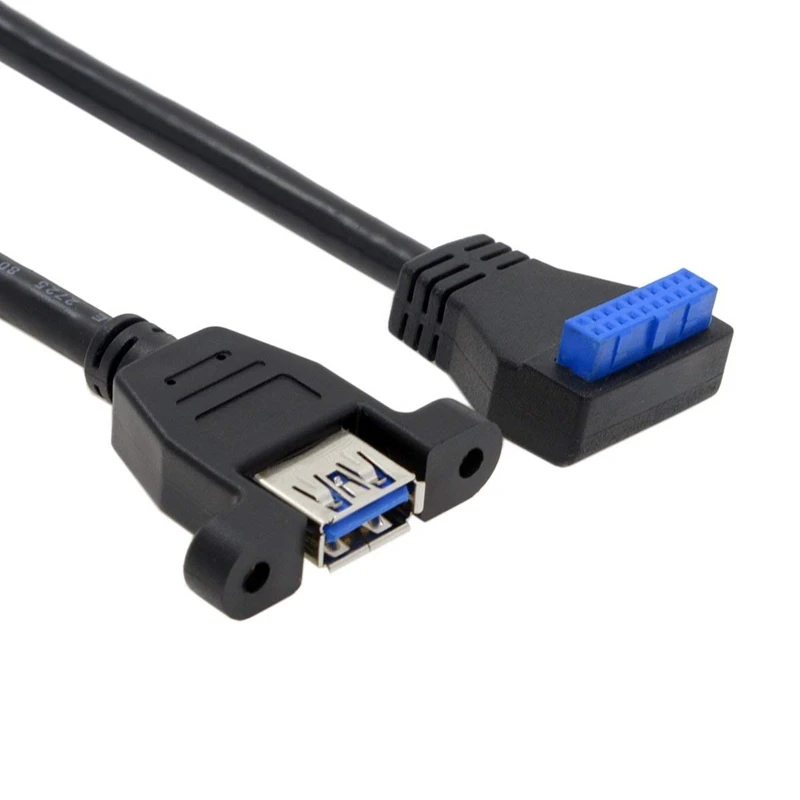 USB 3 0 одиночный порт A женский винтовой Тип крепления для угловой материнской