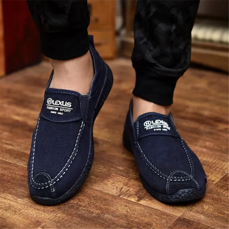 

New spring and autumn denim lace men's shoes breathable casual non-slip wearable canvas shoes trend fashion wild men's shoes