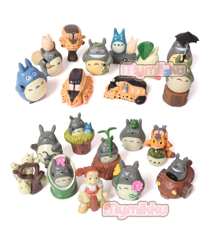 

20pcs/LOT pvc 3-5cm Japanese anime figure Miyazaki My Neighbor Totoro action figure set model classic toy best kid toy