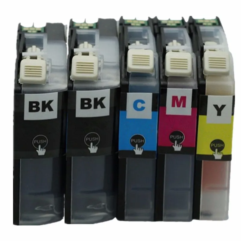1 Set 1 Black Замена LC123 LC-123 LC 123 XL LC123XL переработанного чернильного картриджа для MFC-J650DW MFC-J6720DW MFC-J6520DW DCP-J4110DW DCP-J132W - Цвет: 1 Set 1 Black