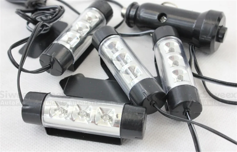 4*3 LED 12V DC car Auto Charge Interior Floor Atmosphere Lights 780 Decoration Lamp Blue Universal | Автомобили и мотоциклы