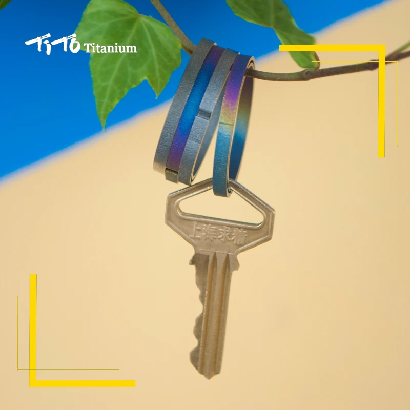 TiTo титана сплав EDC брелок Открытый Портативный Брелок Круг quickdraw инструмент