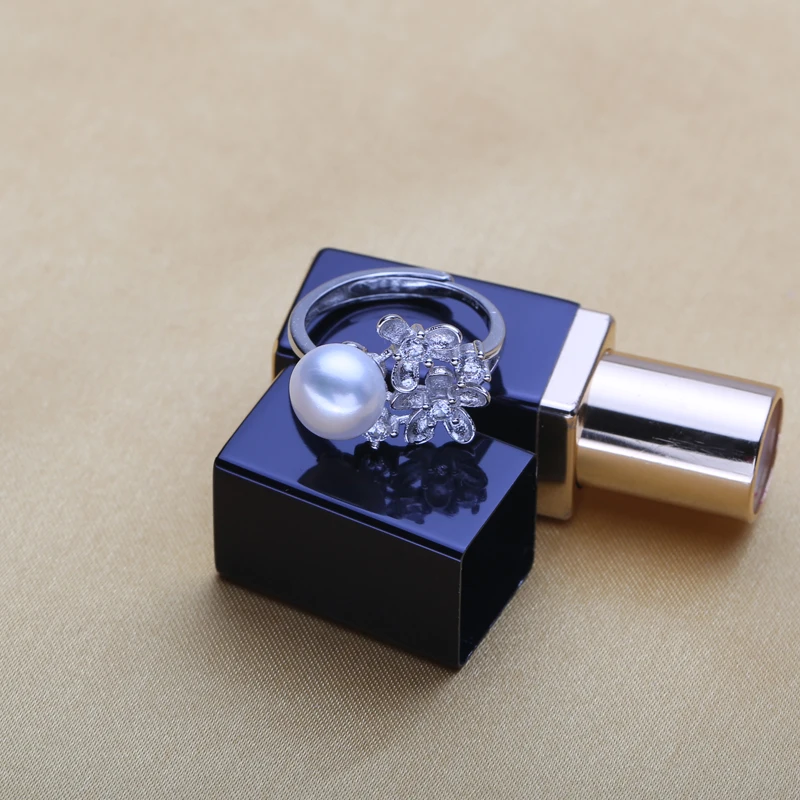 WATTENS жемчужное кольцо с натуральным пресноводным жемчугом белое свадебное