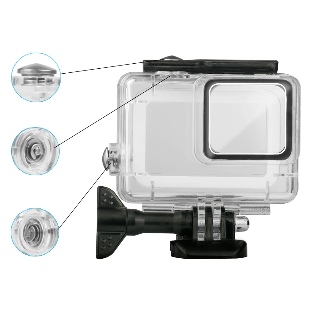 Чехол для камеры Go Pro Hero 7 45 м серебристый и белый цвета|Чехлы экшн-камер| |