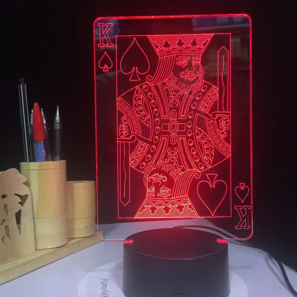3d лампа в виде игральных костей для казино 5 В|Ночники| |