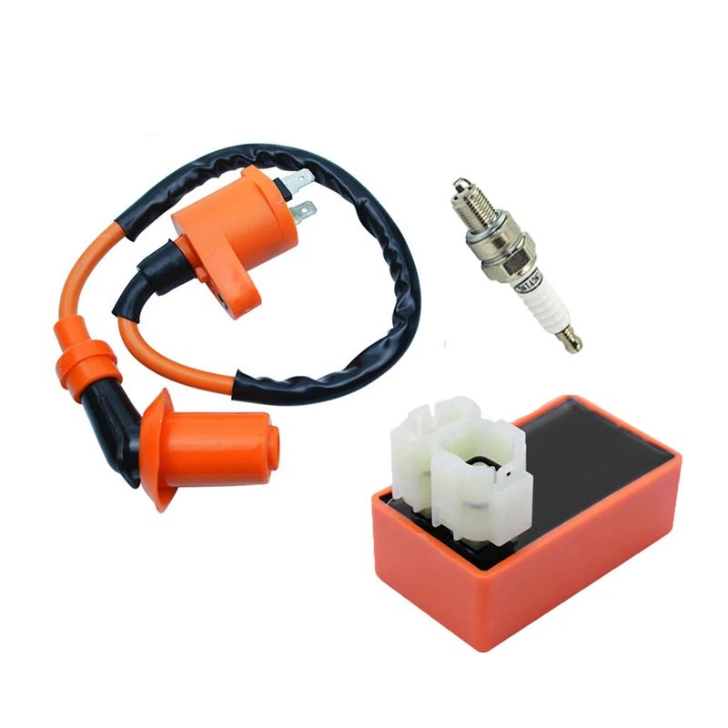 

Racing Ignition Coil Spark Plug CDI For Gy6 Scooter ATV TaoTao 50cc 125cc 150cc