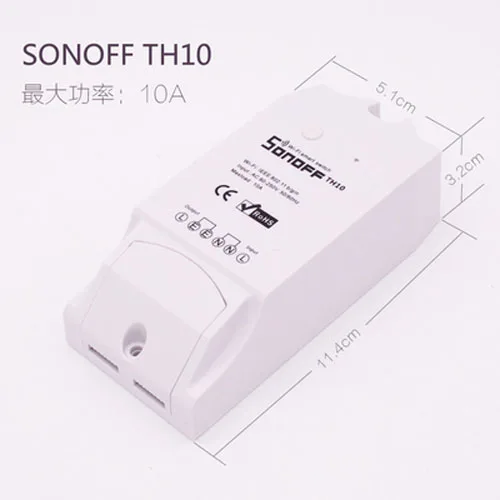 Датчик температуры и влажности Sonoff 10 А Wi Fi Беспроводной смарт таймер