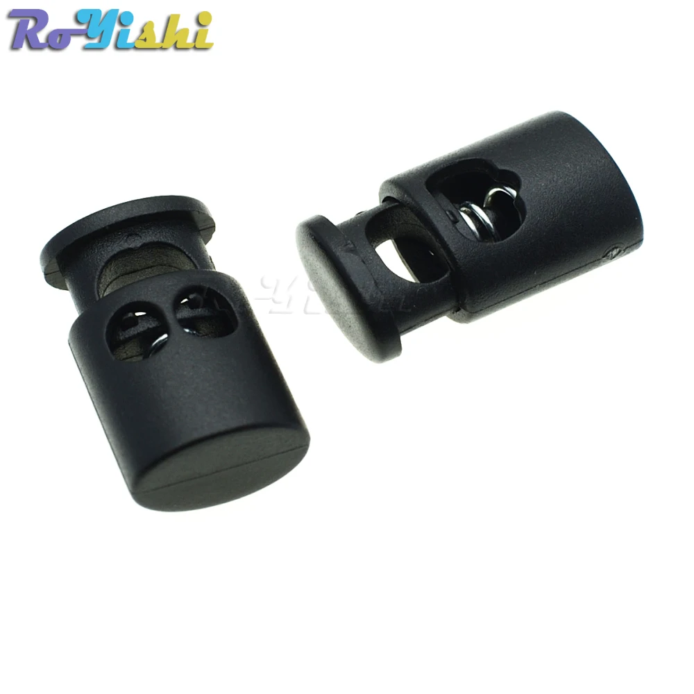 

Cord Lock Stopper Cylinder Barrel Plastic Toggle Clip For Garment Accessories