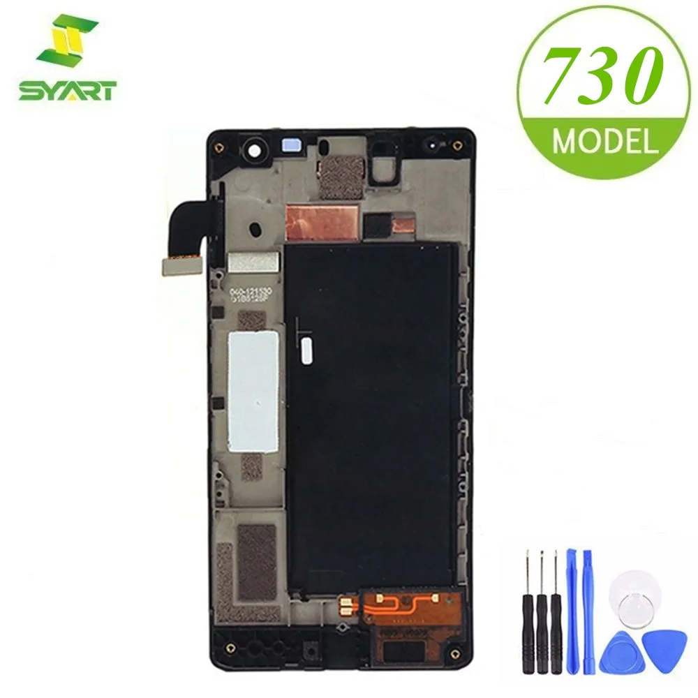 Чехол с подставкой и отделениями для карт Nokia Lumia 730 735 ЖК дисплей сенсорный экран