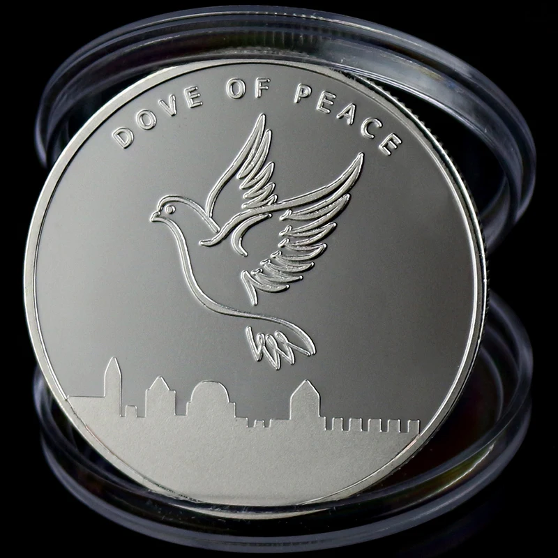Jerusalem Dove of Peace серебряные монеты памятная монета стальные сувенирные медали