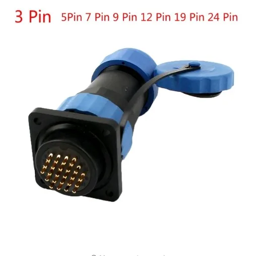 SD28 28 мм 3P 5P 7P 9 P 12P 19P 24 Квадратный фланец водонепроницаемый авиационный разъем