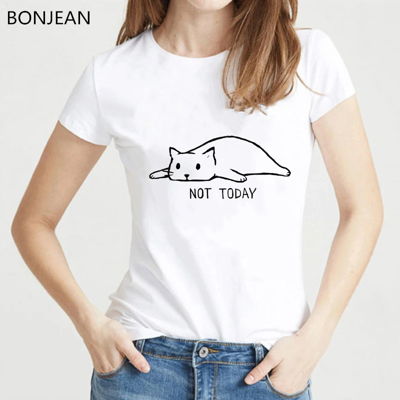 Женская футболка с принтом не сегодня|Футболки| |