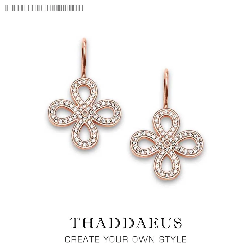 

Drop Earrings Love Knot Rose Gold Color,Europe Style Romantic Good Jewerly For Women,2020 Summer New Gift In 925 Sterling Silver