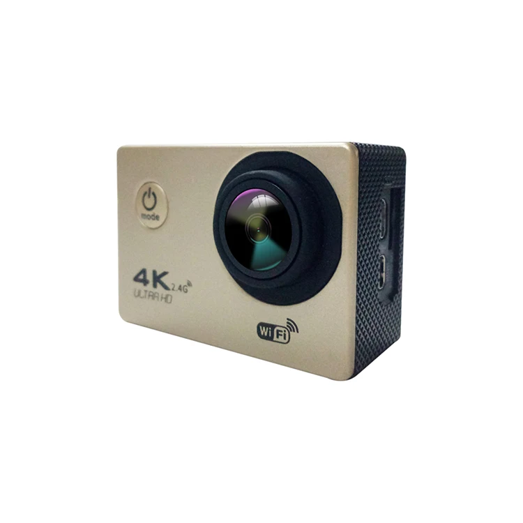 Gold F60 экшн-камера Wifi 4k HD 16MP 170D водонепроницаемая Спортивная Экшн-камера для дайвинга Велосипедный Спорт DV Шлем камера аксессуары - Цвет: Gold