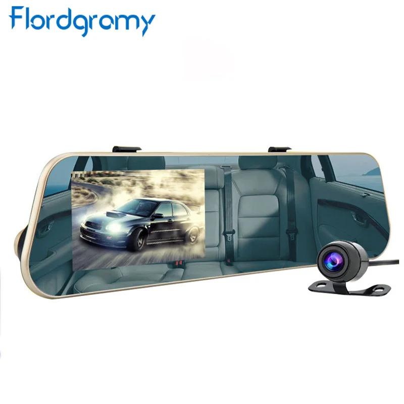 Hot 4.3 inch Full HD 1080P Car Mirror DVR Dual Lens Front And Back Camera For Rear View Video Recorder | Автомобили и мотоциклы