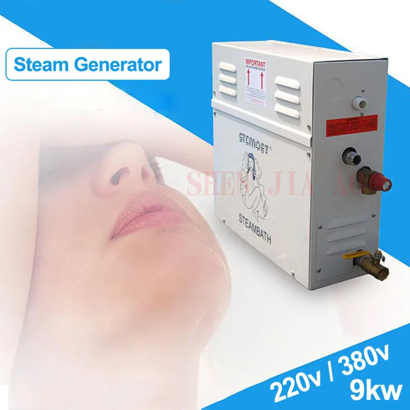 9KW 220V/380V Home Steam Generator for Shower ST-90 Household Machine Sauna Bath SPA ShowerRoom Steaming 1pc | Бытовая техника