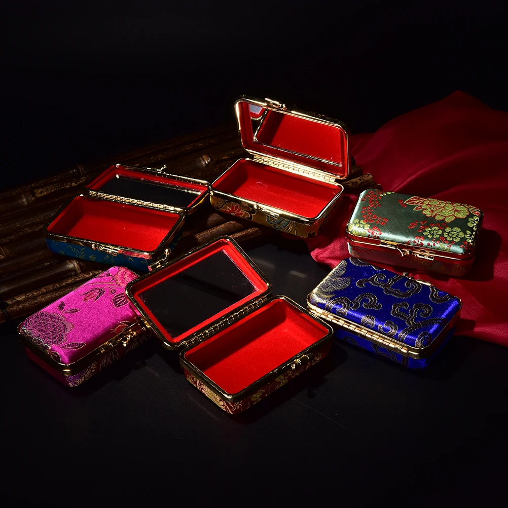 1 шт вышитый цветок дизайн Губная Помада Макияж сумка чехол для губной помады