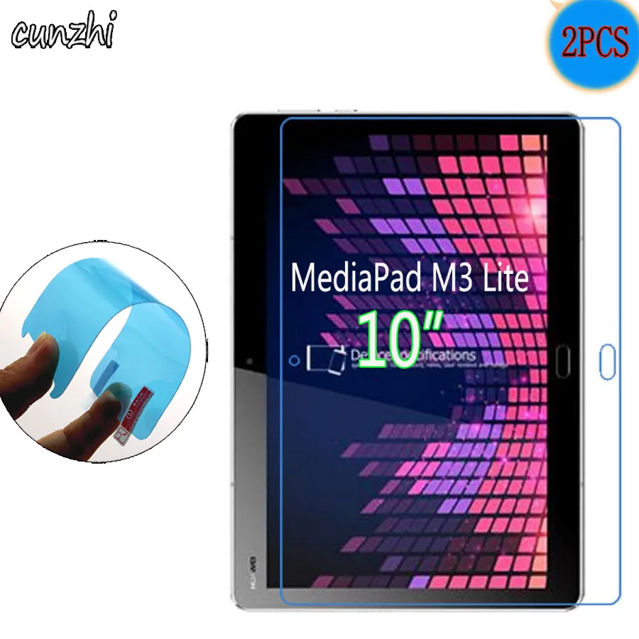2PCS Clear Soft Ultra Slim Screen Protectors For Huawei MediaPad M3 Lite 10.0&quot Tablet Protective Film | Компьютеры и офис