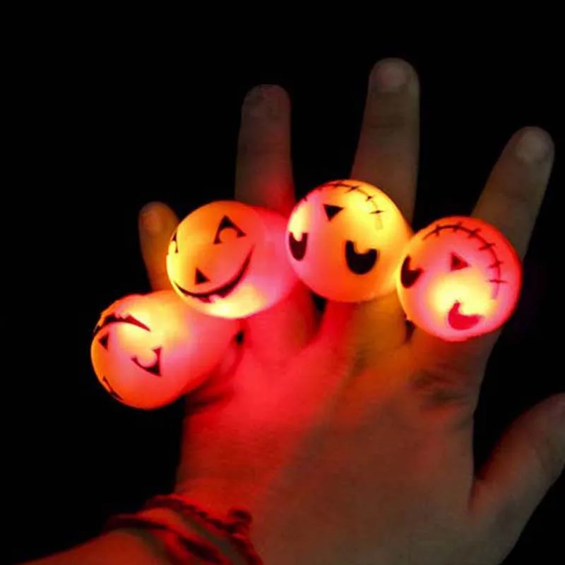 40 шт. вечерние светящиеся кольца с тыквой для женщин мальчиков и девочек