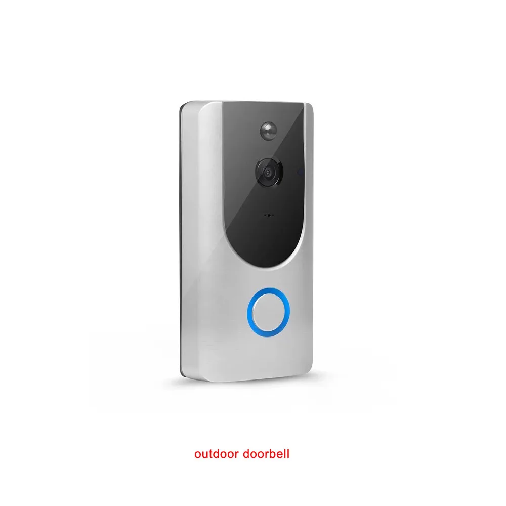 Only 1pcs doorbell Cdycam wifi IP дверной звонок 720P камера видео дверной звонок ночного видения ИК датчик движения сигнализация безопасности беспроводная камера с батареей - Цвет: Only 1pcs doorbell