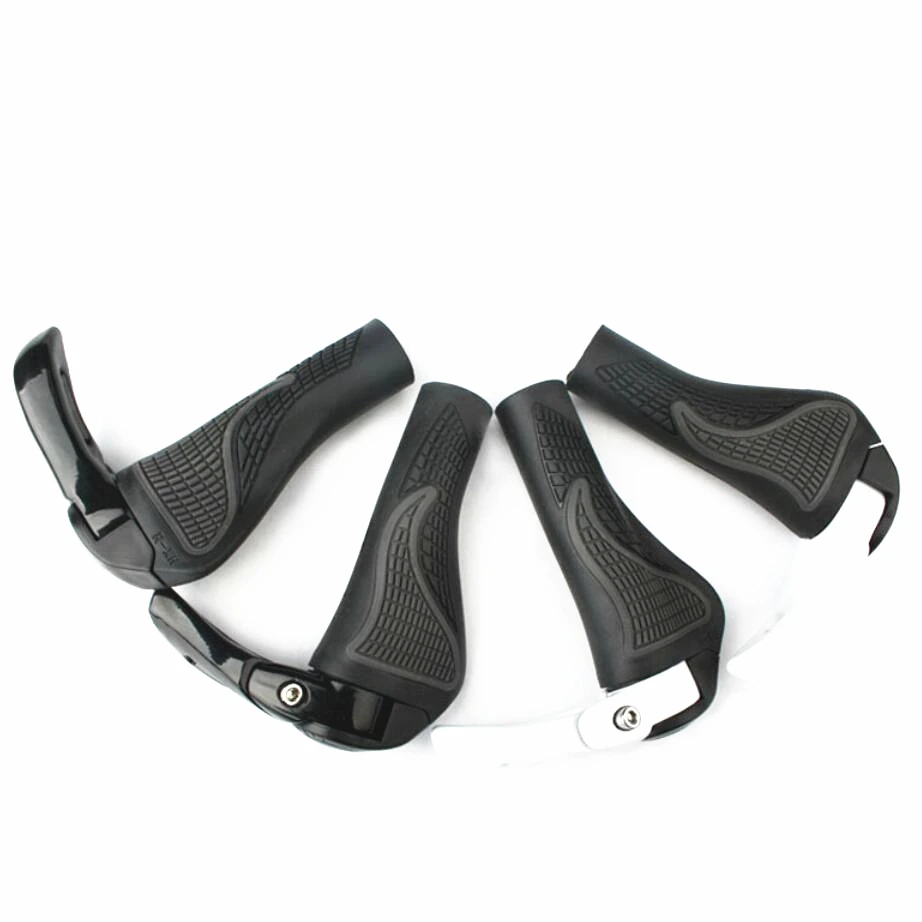 with box Bicycle Bike MTB Components Bar ends Handlebar Rubber &amp Aluminum lockable Handlegrip Ergonomic Push On Soft | Спорт и